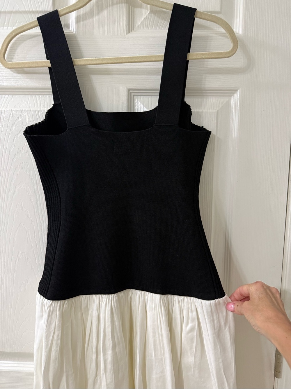 La Ligne Black and White Midi Dress -Small - Picture 12 of 14